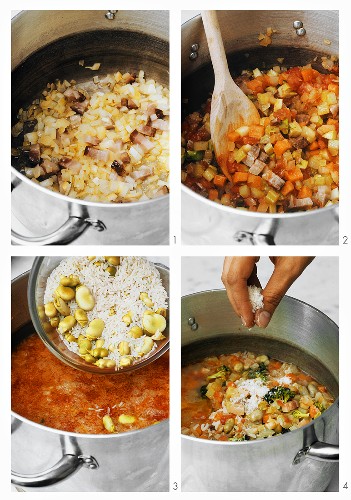 00277286         - Making minestrone with rice