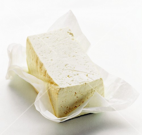 Tofu on White Paper