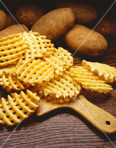 Waffle Fries with Potatoes