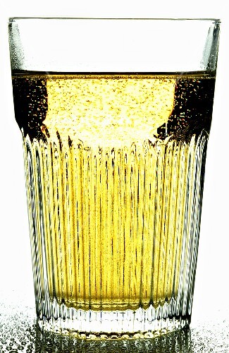 Apple schorle (apple juice & mineral water) in glass