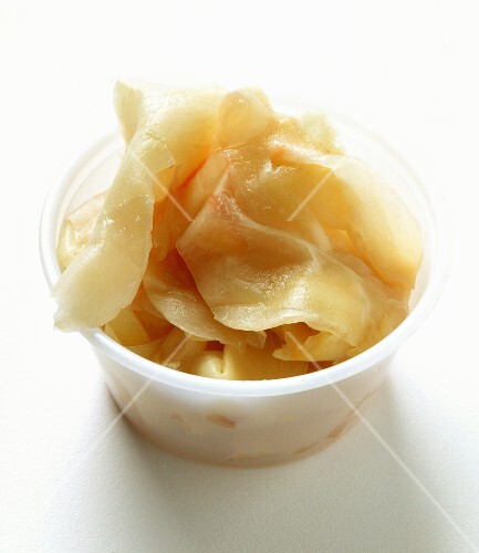 Sushi accompaniments: preserved ginger
