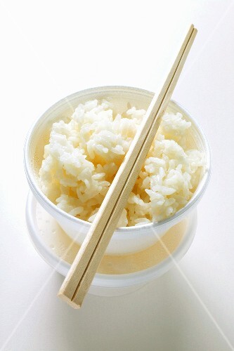 Rice to go with chopsticks