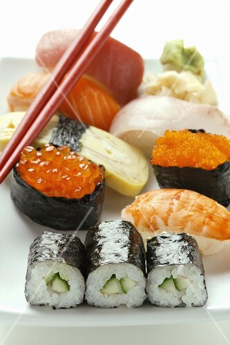 Mixed sushi platter