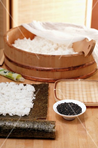 Zutaten für Maki-Sushi
