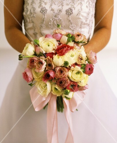Bride holding a bouquet