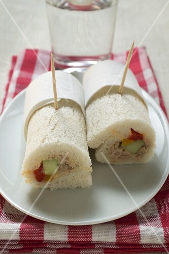 Two tuna tramezzini rolls