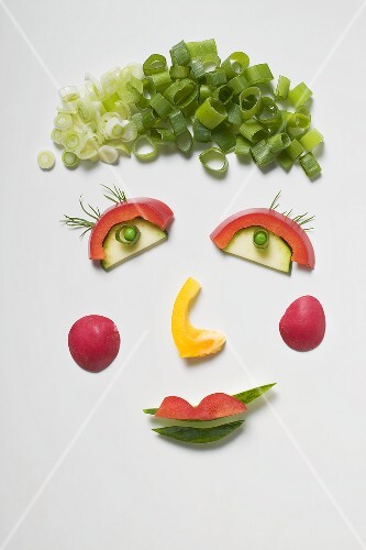 Amusing vegetable face