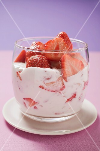 Strawberry quark in glass