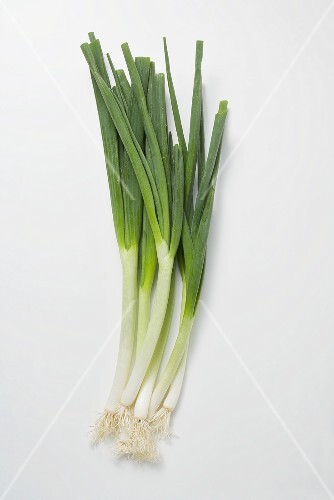 Several spring onions