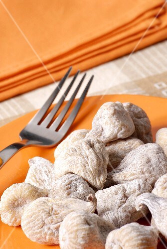 Dried figs on a plate