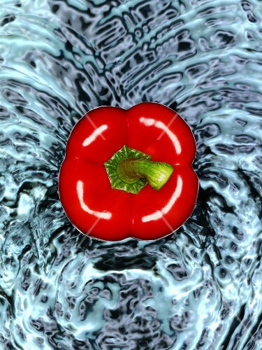 Red pepper in water