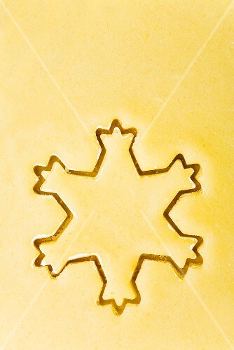Cut-out biscuit (snowflake)