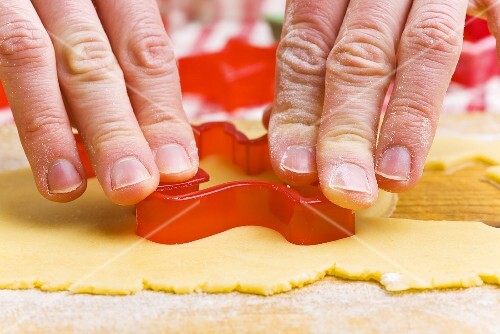 Cutting out biscuits