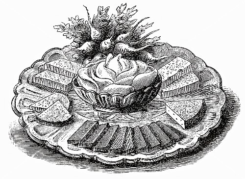 Cheese platter (illustration)