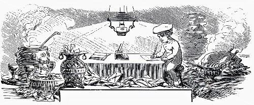 Kitchen scene (illustration)