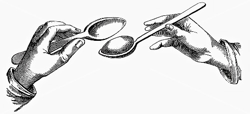 Forming a dumpling (illustration)