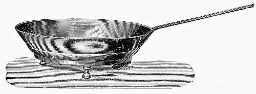 Old frying pan (illustration)