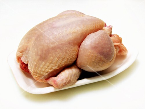 Raw chicken