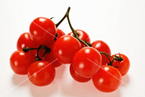Cherry tomatoes on a vine