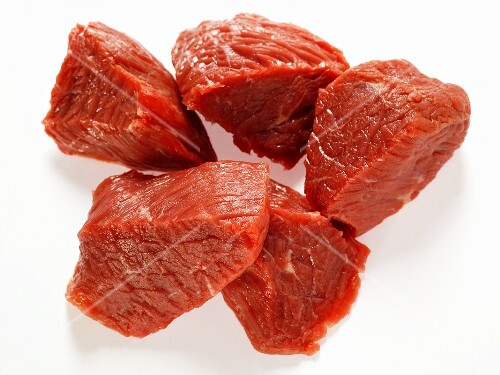 Diced beef