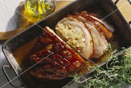 Stuffed pork shoulder