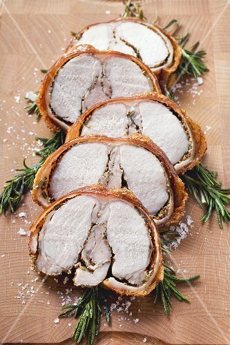 Porchetta with rosemary and pepper crust (Italy)