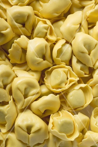 Fresh, raw tortellini