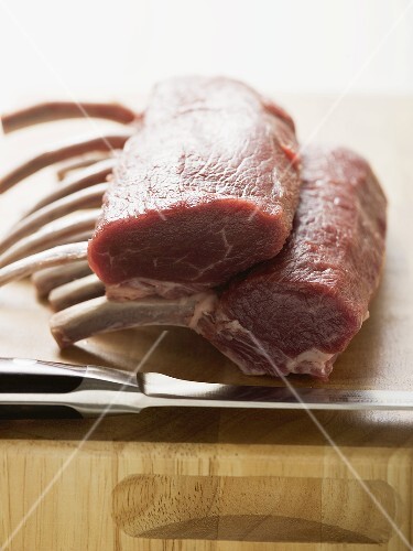 Fresh racks of lamb