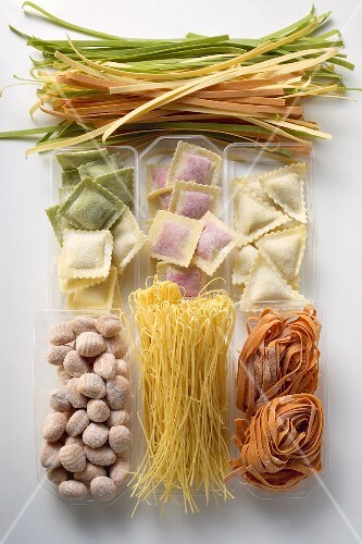 Bunte Nudelsorten
