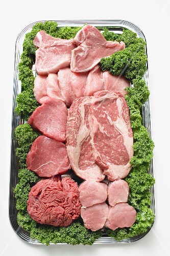 Verschiedenes Fleisch zum Kurzbraten