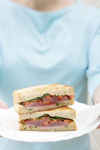 Two tuna sandwiches