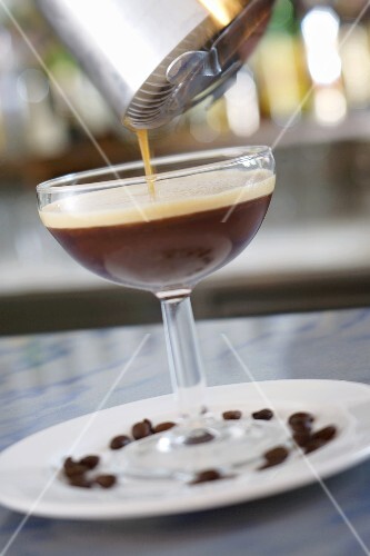 A coffee cocktail