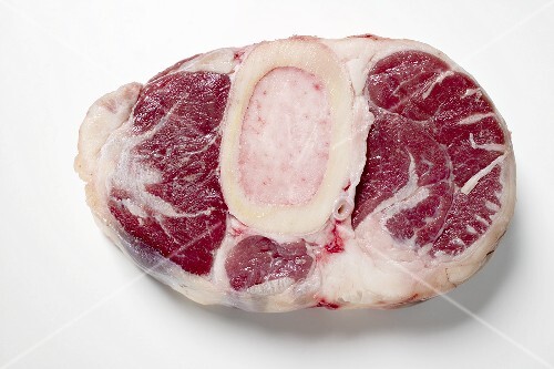 Slice of beef from the leg, raw