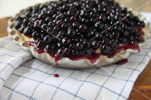 Blueberry Custard Pie