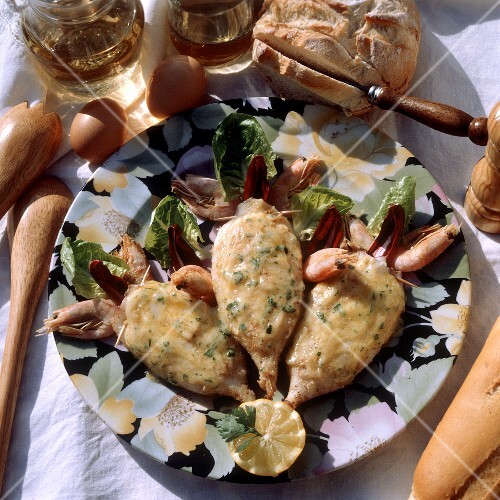 Three Stuffed Squid with Shrimp