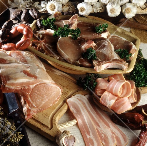 Several Cuts of Pork