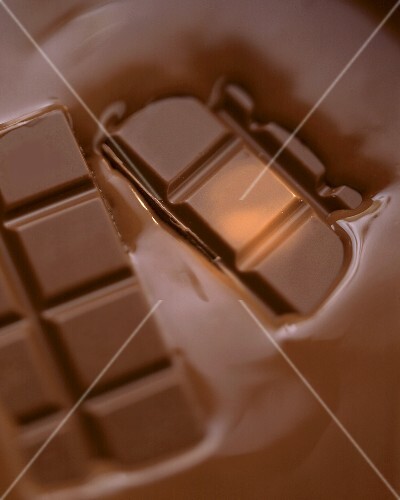 Half-melted Milka chocolate (3)