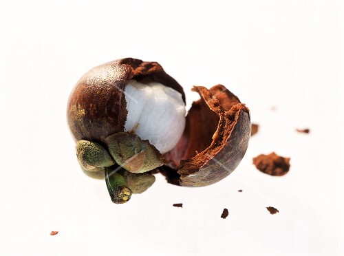 Opened mangosteens