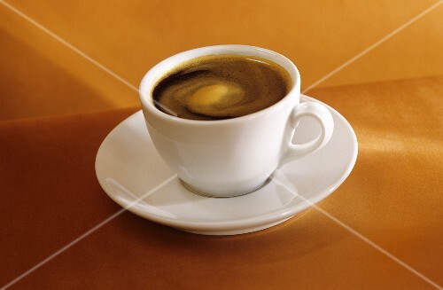Black coffee in a white cup (2)