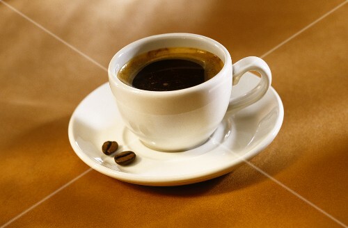Expresso in a white cup