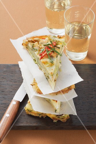 Potato and cabbage tortilla
