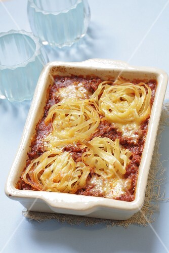 Tagliatelle mince bake