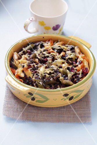 Penne vegetable bake