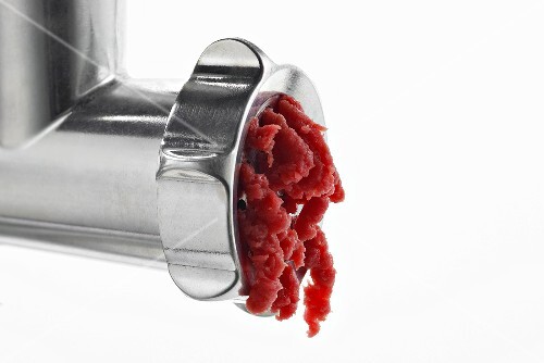 Mincing beef