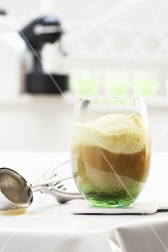 Affogato (Espresso with vanilla ice cream, Italy)