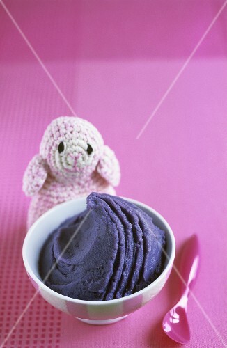 Mashed purple potato
