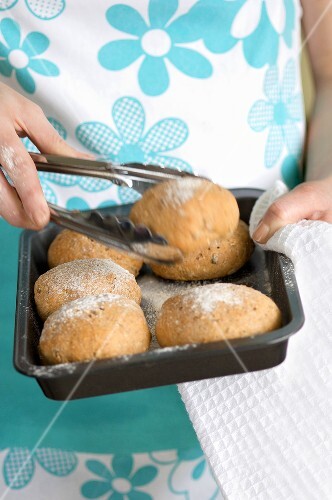 Wholemeal rolls, fresh from the oven
