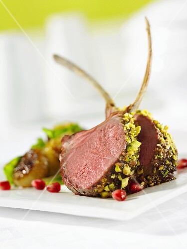 Lammkoteletts mit Pistazienkruste