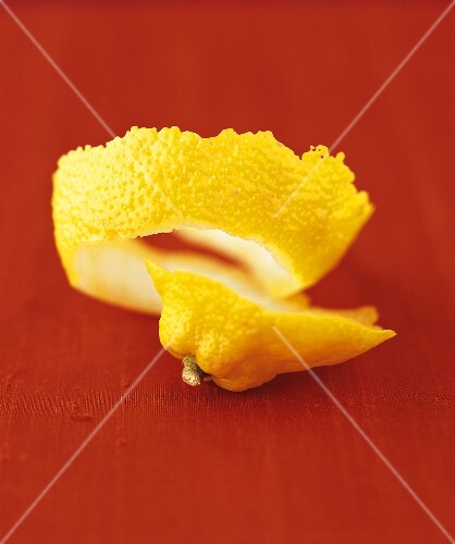 A spiral of lemon peel
