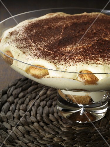 Tiramisu in einer Glasschale